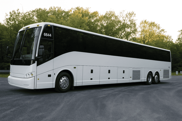 exterior of Baldwin Park Coach Bus Service coach bus