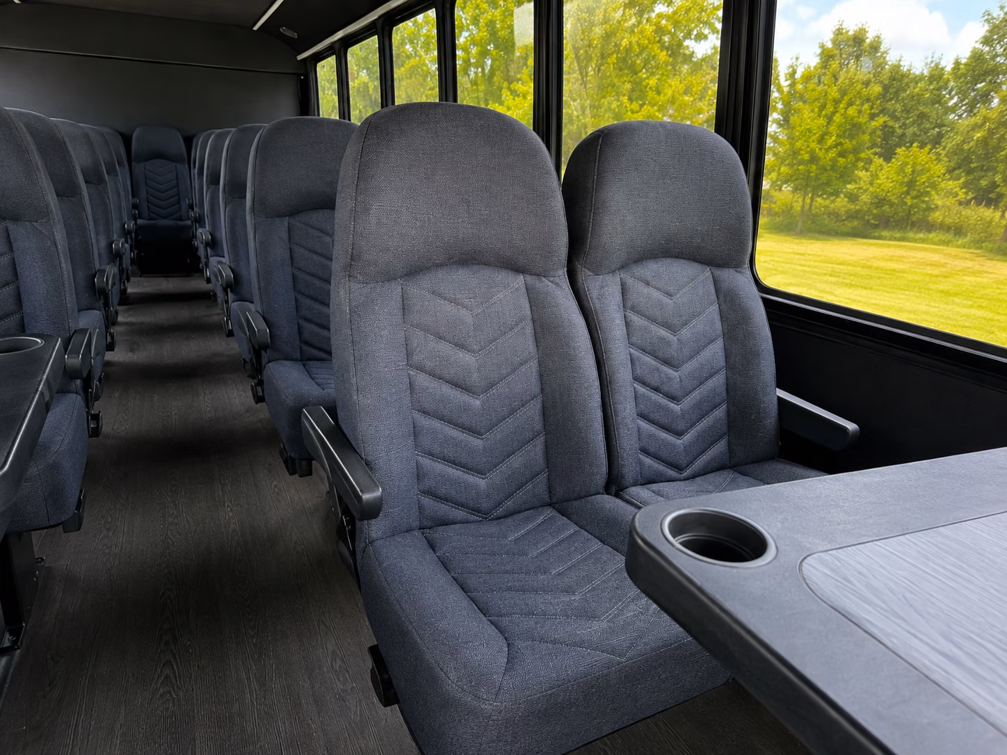 baldwin park 15 passenger minibus inside