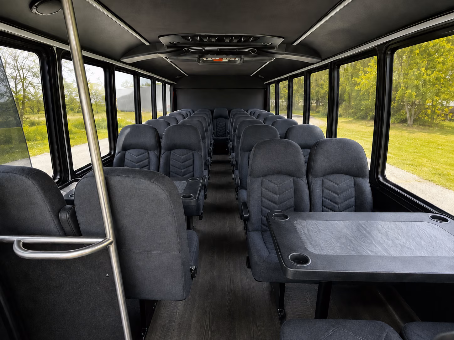 baldwin park 18 passenger minibus inside
