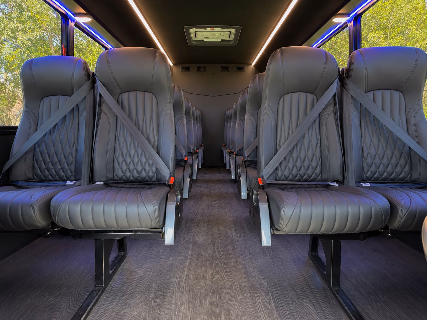baldwin park 20 passenger minibus inside