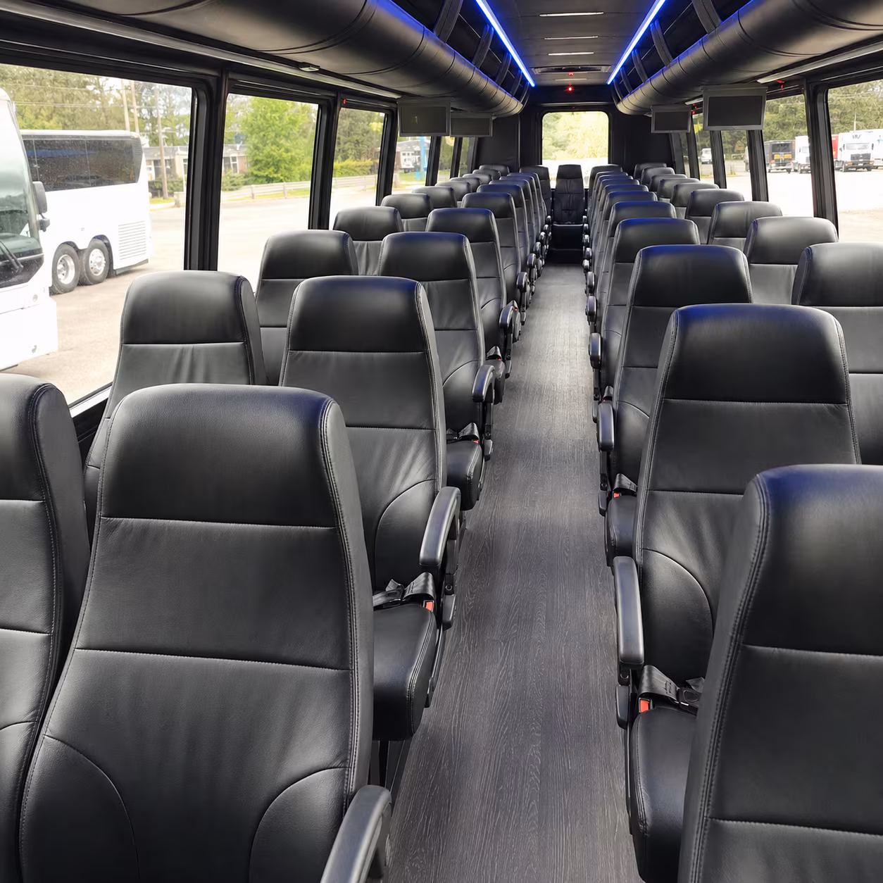 baldwin park 28 passenger minibus inside