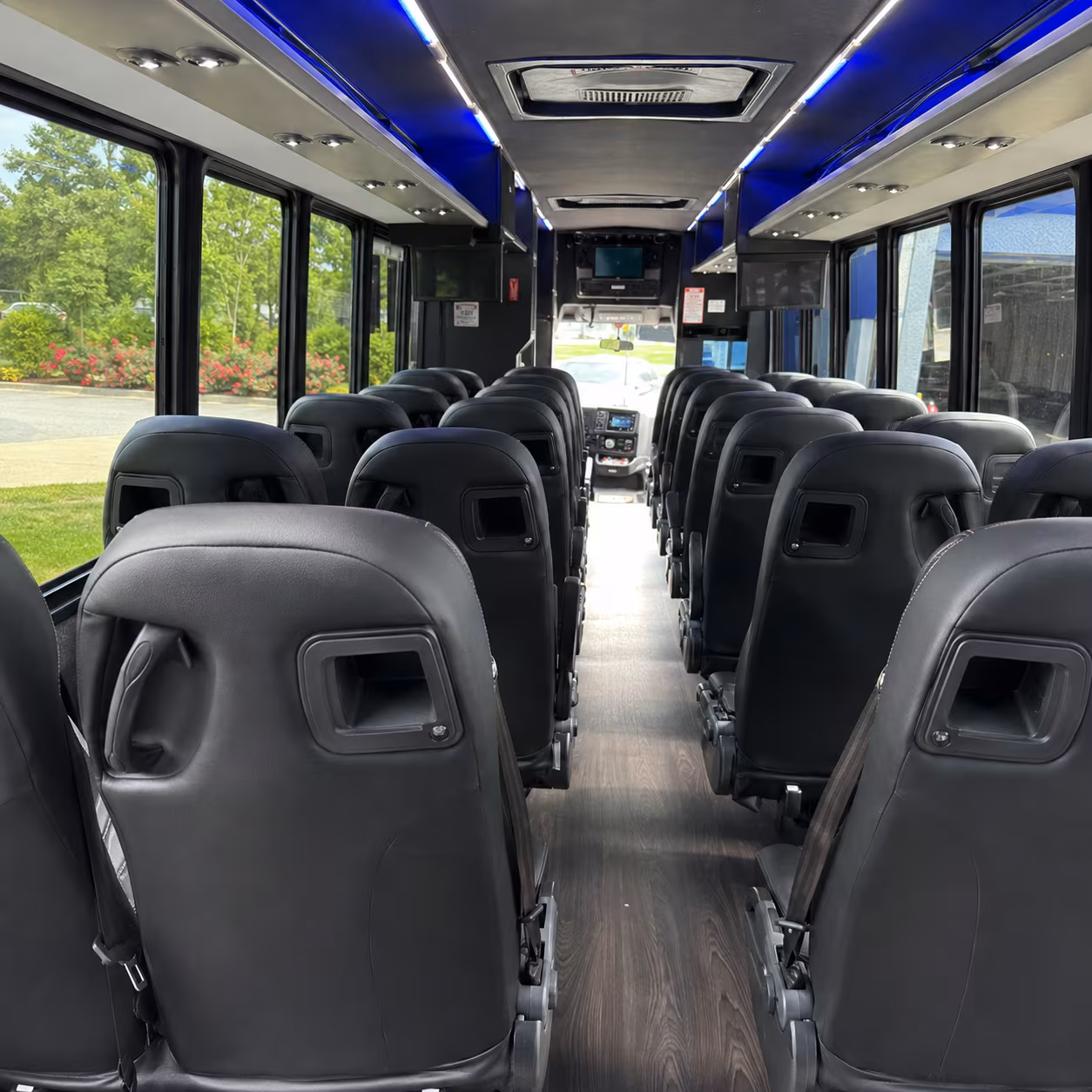 baldwin park 28 passenger minibus interior