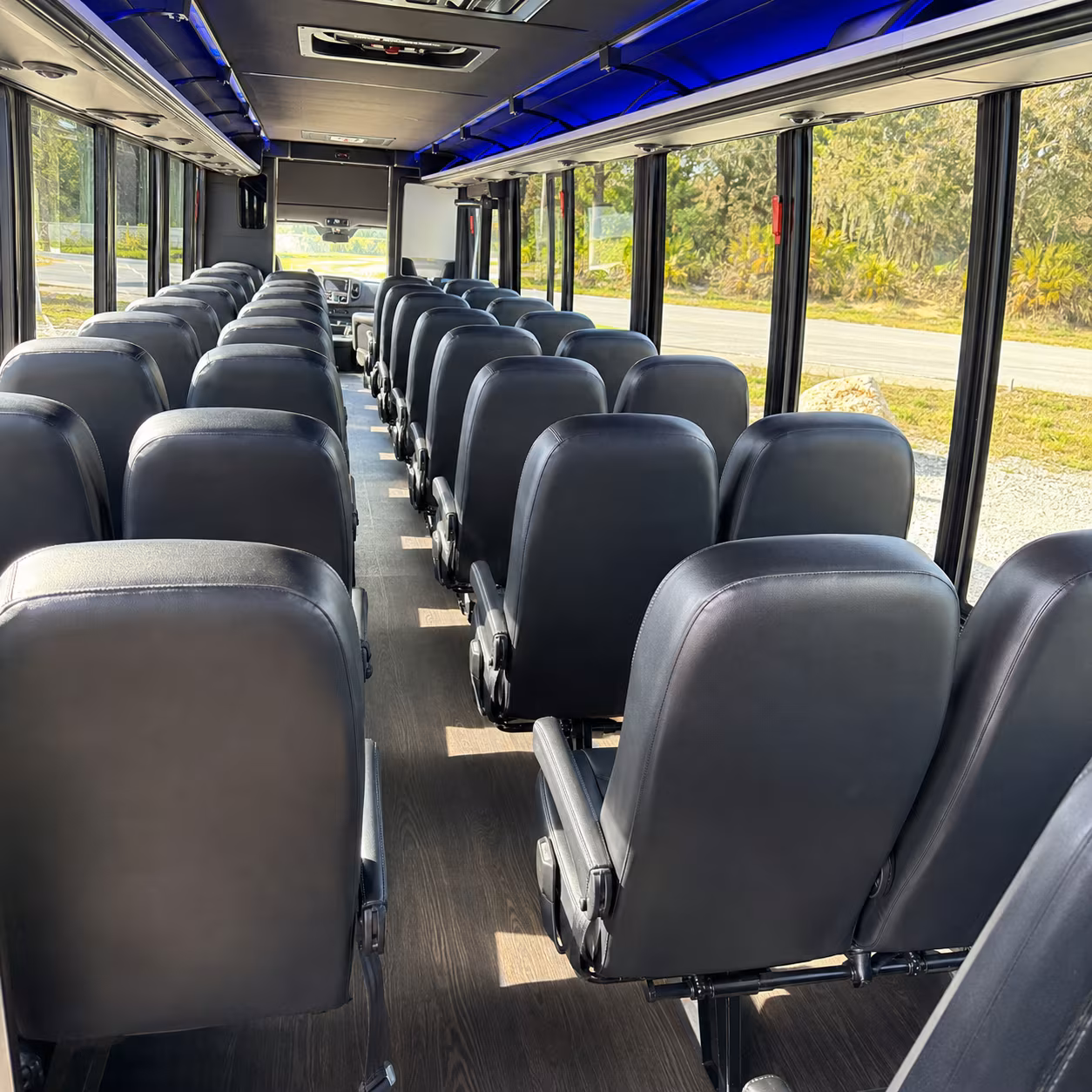 baldwin park 35 passenger minibus interior