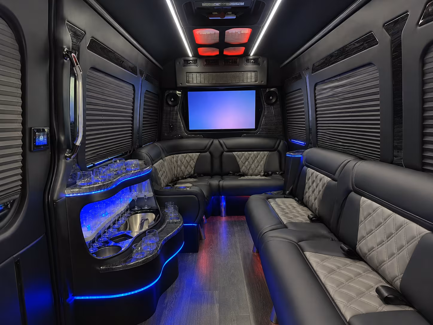 baldwin park sprinter limousine interior