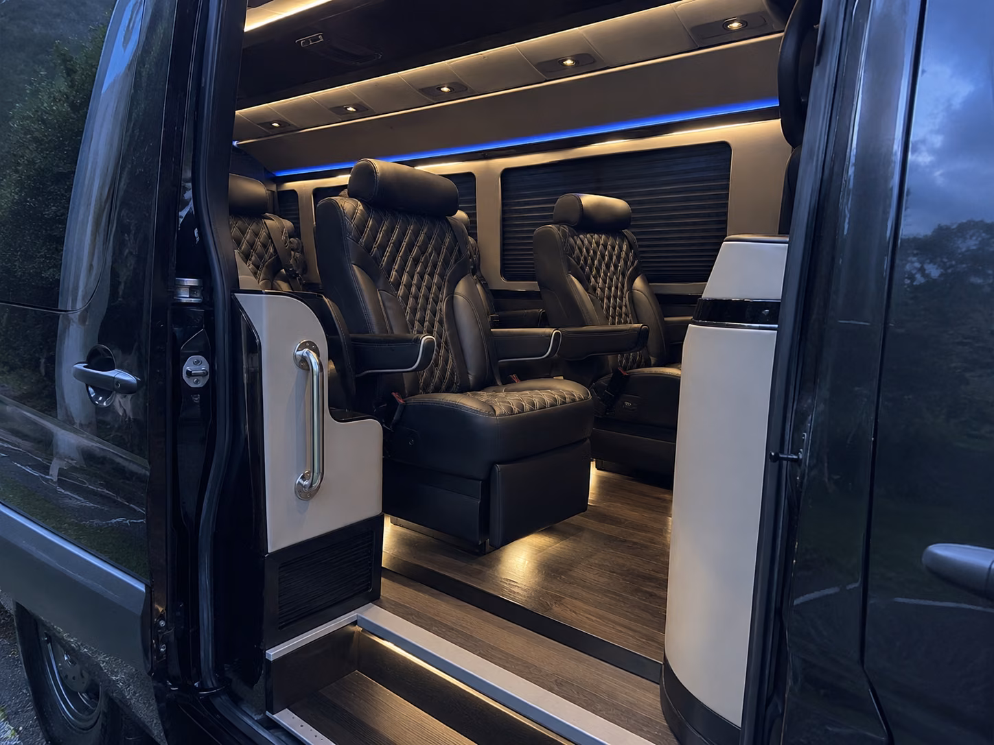 baldwin park sprinter van with driver inside