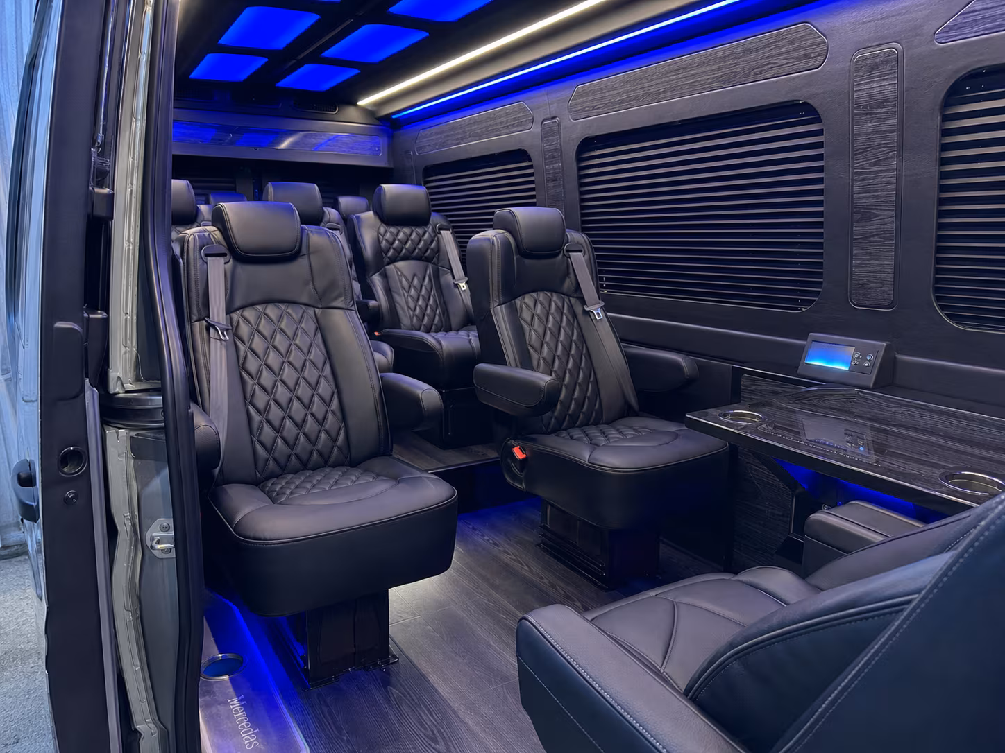 sprinter van transportation for groups and events across baldwin park
